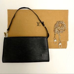 Customized LOUIS VUITTON Epi Pouchette Accessories